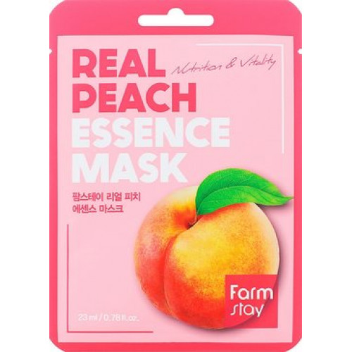 Farmstay маска для лица тканевая 23мл экстракт персика