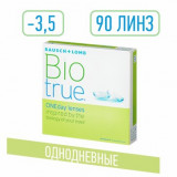 Biotrue oneday линзы контактные однодневные -3.50 90 шт