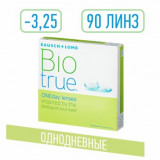 Biotrue oneday линзы контактные однодневные -3.25 90 шт