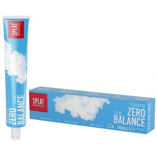 Гипоаллергенная зубная паста без ароматизаторов ZERO BALANCE 75 мл