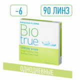 Biotrue oneday линзы контактные однодневные -6.00 90 шт