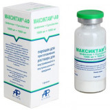 Максиктам-АФ порошок 1000 мг+1000 мг фл 1 шт для приготовления раствора для инъекций