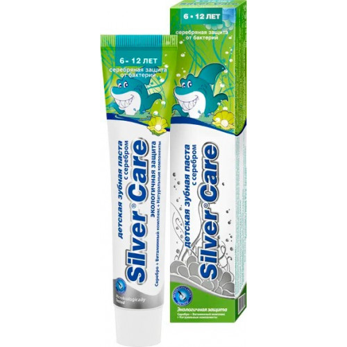 Silver Care Зубная паста для детей 6-12 лет мятная 50 мл