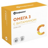 Биафишенол Омега-3 с витамином С капс. 60 шт+20 шт