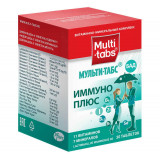 Мульти-табс Иммуно Плюс витаминно-минеральный комплекс с пробиотиками для поддержки иммунитета и баланса микрофлоры кишечника, 30 шт
