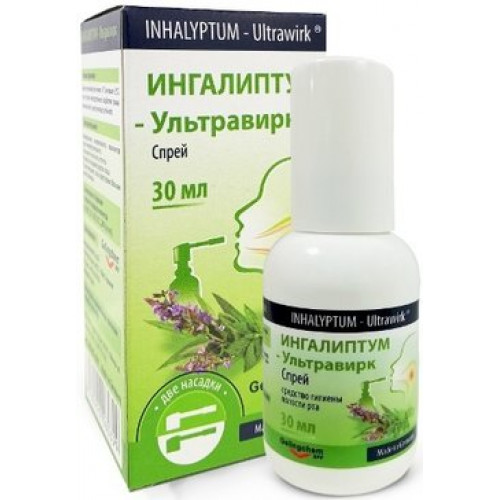 Ингалиптум-ультравирк спрей средство для полости рта гигиеническое 30мл