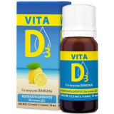 Вита Д3/vita D3 раствор водный мицеллированный 500ме/кап 10мл лимон