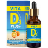 Вита Д3/vita D3 раствор водный мицеллированный 500ме/кап 30мл апельсин