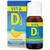 Вита Д3/vita D3 раствор водный мицеллированный 500ме/кап 10мл банан