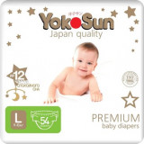 Подгузники YokoSun Premium, размер L (9-13 кг), 54 шт
