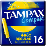 Тампоны с аппликатором TAMPAX Compak Regular, 16 шт