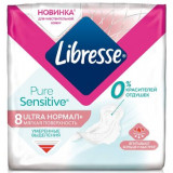 Libresse PureSensitive Ultra Нормал+ прокладки с мягкой поверхностью 8 шт