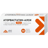 Аторвастатин-АЛСИ таб 10мг 50 шт