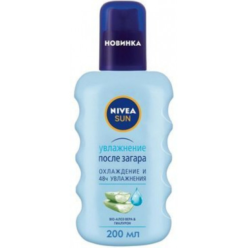 Освежающий спрей для тела Nivea Sun Увлажнение после загара с алоэ вера, 200 мл