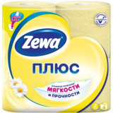 Zewa Plus Бумага туалетная двухслойная Ромашка 4 шт