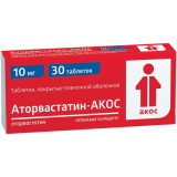 Аторвастатин-акос таб. 10 мг 30 шт