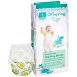 Offspring Трусики-подгузники р.L (9-14 кг) 36 шт расцветка Авокадо