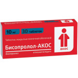 Бисопролол-АКОС таб 10 мг 30 шт