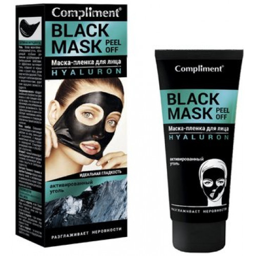 Compliment Black Mask Маска-пленка для лица HYALURON 80 мл