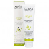 Крем для умывания+скраб+маска с АНА-кислотами ANTI-ACNE 100 мл Aravia laboratories