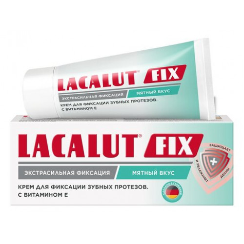 LACALUT FIX мятный вкус Крем для фиксации зубных протезов 20 г