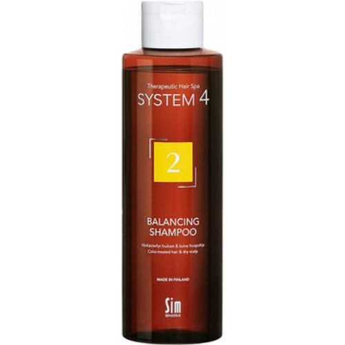 System 4 Balancing Терапевтический шампунь №2 для сухой кожи головы и поврежденных волос 250 мл