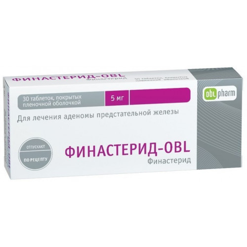 Финастерид-OBL таб п/об пленочной 5мг 30 шт
