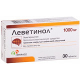 Леветинол таб п/об пленочной 1000мг 30 шт