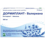Дормиплант-валериана таб. 500 мг 25 шт