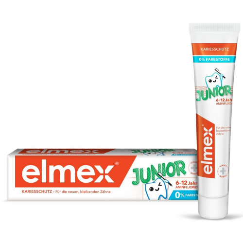 Elmex Юниор детская зубная паста для детей от 6 до 12 лет 75 мл