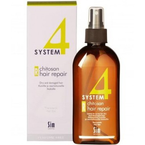 System 4 Chitosan Терапевтический восстанавливающий спрей R для восстановления структуры волос по всей длине 200 мл