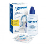 Долфин Устройство для взрослых для промывания носа 240 мл + средство для промывания 2 г пак 10 шт