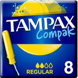 Тампоны с аппликатором TAMPAX Compak Regular, 8 шт