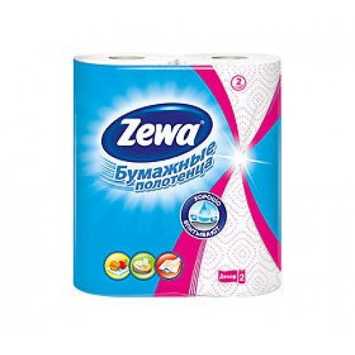 Zewa полотенце бумажное двухслойное кухонное декор 2 шт