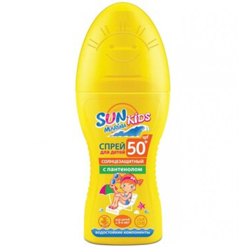 SUN MARINA Kids Спрей солнцезащитный для детей 3+ SPF 50 150 мл
