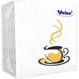 Veiro салфетки бумажные однослойные 50 шт кофе
