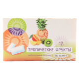 Жевательная резинка Тропические фрукты 12 шт