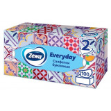 Zewa Everyday Салфетки бумажные в коробке, 2 слоя, 100 шт