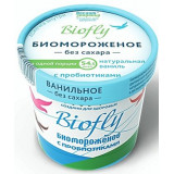 Biofly биомороженое без сахара на фруктозе 45г натуральная ваниль бум.стакан