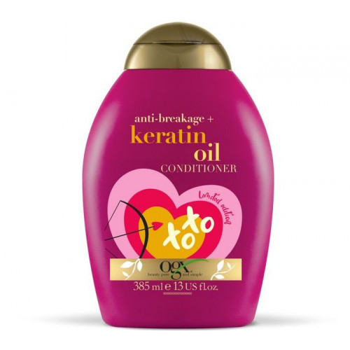 Ogx кондиционер против ломкости волос 385мл с кератиновым маслом