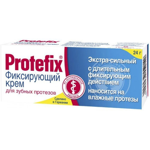 Protefix (Протефикс) Крем фиксирующий для зубных протезов экстра-сильный 24 г