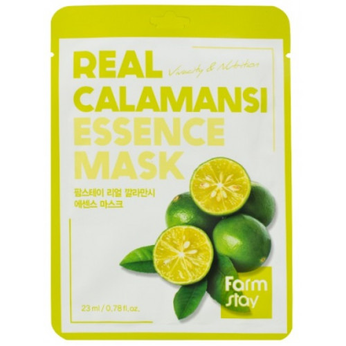 Farmstay sheet pack real fruits маска тканевая для лица 23мл с экстрактом каламанси