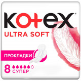 KOTEX прокладки Ultra Soft Super 8 шт