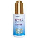 ICON SKIN Сыворотка-пилинг для лица ночная с комплексом AHA + PHA + BHA кислотами. Комбинированная, жирная и проблемная кожа. 30мл