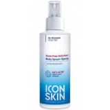ICON SKIN Нормализующая сыворотка-спрей для проблемной кожи тела с кислотами, 100 мл. Противовоспалительный эффект