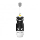 Электрическая детская зубная щётка Котёнок Black Edition Mega Ten kids sonic