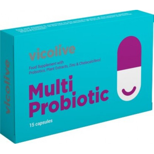 Комплекс для восстановления микрофлоры кишечника Виколайф Vicolive Multi Probiotic капс 15 шт