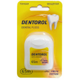 Dentorol Зубная нить вощеная со вкусом лимона 65 м