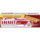 Lacalut aktiv herbal паста зубная 75мл +щетка зубная актив мягкая