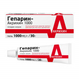 Гепарин-Акрихин 1000 гель 1000 МЕ/г 30 г
